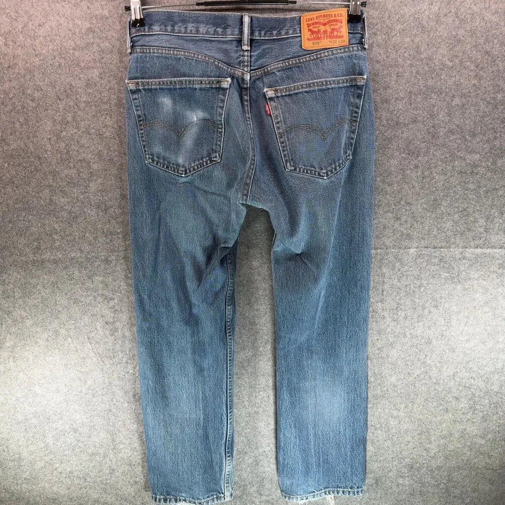 Levi's 505 Straight Leg Jeans - Faded Medium Wash, 32x30